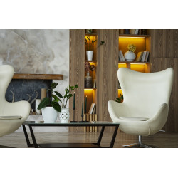 KH1301100131 Fotel EGG SZEROKI PU beżowy King Home