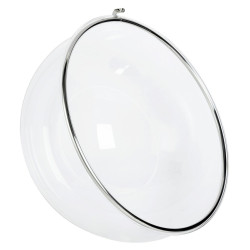 JH-200.36 Fotel wiszący BUBBLE poduszka żółta - korpus akryl, poduszka wełna King Home