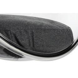 JH-200.04 Fotel wiszący BUBBLE poduszka  szara - korpus akryl, poduszka wełna King Home