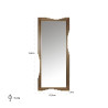-MI-0085 RICHMOND lustro ścienne EVY - szczotkowane złoto King Home