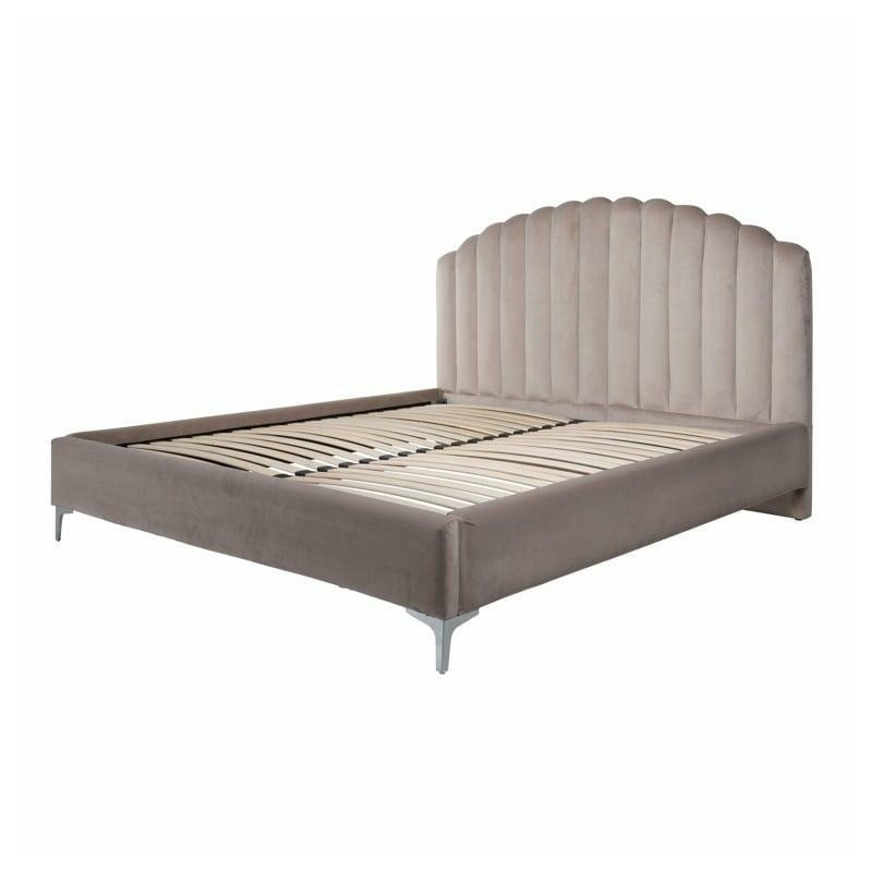 S6002 KHAKI VELVET RICHMOND łóżko BELMOND 180x200 khaki - welur King Home