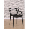 PP-936.BLACK Krzesło HILO PREMIUM czarne - polipropylen King Home
