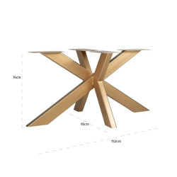 9840 GOLD RICHMOND podstawa do stołu WATSON złota King Home