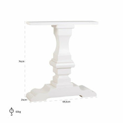 9831 RAL9010 RICHMOND podstawa do stołu NORMANDY biała King Home