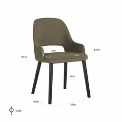 S4590 SHITAKE SEVEN RICHMOND krzesło ANTONY King Home