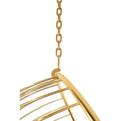 PH5994-1 Fotel wiszący GABBIA złoty / beżowy King Home