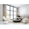 PH5994-1 Fotel wiszący GABBIA złoty / beżowy King Home