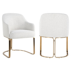 S4492 WHITE BOUCLÉ RICHMOND krzesło HADLEY BOUCLE - trudnopalne King Home