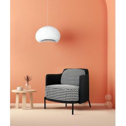 MSE011000336 Fotel VENICE BLACK czarny PU / pepitka King Home