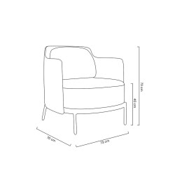 MSE011000336 Fotel VENICE BLACK czarny PU / pepitka King Home