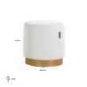 S4526 WHITE BOUCLÉ RICHMOND pufa EMMY S biała King Home