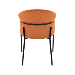 85679 KARE krzesło ALEXIA Velvet pomarańczowe King Home