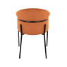 85679 KARE krzesło ALEXIA Velvet pomarańczowe King Home