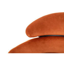 85679 KARE krzesło ALEXIA Velvet pomarańczowe King Home