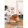 85679 KARE krzesło ALEXIA Velvet pomarańczowe King Home