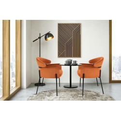 85679 KARE krzesło ALEXIA Velvet pomarańczowe King Home