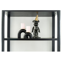 -KA-0177 RICHMOND świecznik FEMKE S czarno-złoty King Home