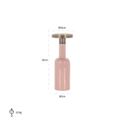 -KA-0183 RICHMOND świecznik ESRA L różowy King Home