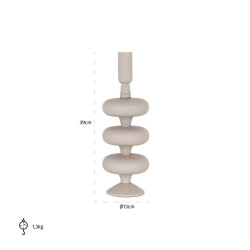 -KA-0191 RICHMOND świecznik TILLY L beżowy King Home