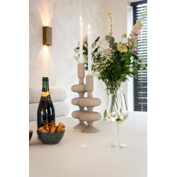 -KA-0191 RICHMOND świecznik TILLY L beżowy King Home