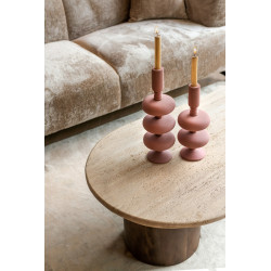 -KA-0188 RICHMOND świecznik ABBEY S różowy King Home