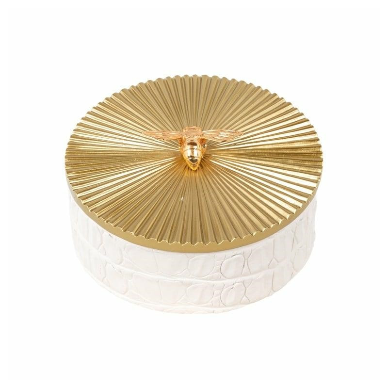 -JB-0025 RICHMOND pojemnik na biżuterię BEEZ L biały King Home