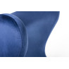 KH1501100190 Fotel EGG SZEROKI VELVET ciemny niebieski.49 - welur, podstawa stal King Home