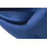 KH1501100190 Fotel EGG SZEROKI VELVET ciemny niebieski.49 - welur, podstawa stal King Home