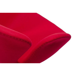 JH028.RED.17 Fotel SWAN WOOL PREMIUM czerwony - wełna, podstawa stal King Home