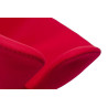 JH028.RED.17 Fotel SWAN WOOL PREMIUM czerwony - wełna, podstawa stal King Home