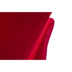 JH028.RED.17 Fotel SWAN WOOL PREMIUM czerwony - wełna, podstawa stal King Home