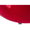 JH028.RED.17 Fotel SWAN WOOL PREMIUM czerwony - wełna, podstawa stal King Home