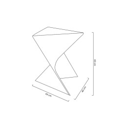 KH1501100215 Stolik ZIK transparentny King Home