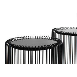 79578 KARE zestaw stolików kawowych WIRE 44 cm czarny King Home