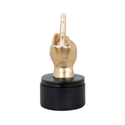 -JB-0017 RICHMOND pojemnik dekoracyjny JENTO czarno-złoty King Home