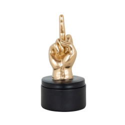 -JB-0017 RICHMOND pojemnik dekoracyjny JENTO czarno-złoty King Home