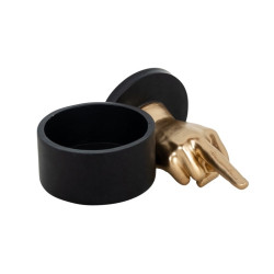 -JB-0017 RICHMOND pojemnik dekoracyjny JENTO czarno-złoty King Home