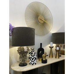 -JB-0019 RICHMOND pojemnik dekoracyjny JUSTA czarno-złoty King Home