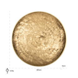 -WA-0013 RICHMOND obraz VALENTINE 70x70cm złoty King Home