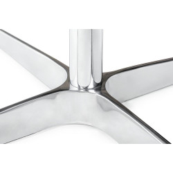 JH028.GREY.4 Fotel SWAN WOOL PREMIUM szary - wełna, podstawa stal King Home