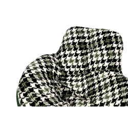 KH1501100182 Fotel bujany FATTY zielona pepitka King Home