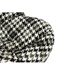 KH1501100182 Fotel bujany FATTY zielona pepitka King Home