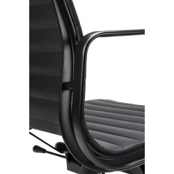 KH501100208 Fotel biurowy AERON PRESTIGE PLUS czarny - skóra naturalna, aluminium King Home
