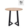 B-15 MODESTO stół TAVOLO FI 80 dąb - blat MDF, podstawa metalowa King Home