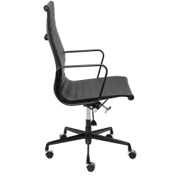 KH501100208 Fotel biurowy AERON PRESTIGE PLUS czarny - skóra naturalna, aluminium King Home