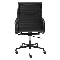 KH501100208 Fotel biurowy AERON PRESTIGE PLUS czarny - skóra naturalna, aluminium King Home