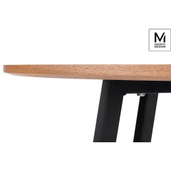 B-15 MODESTO stół TAVOLO FI 80 dąb - blat MDF, podstawa metalowa King Home