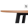 B-15 MODESTO stół TAVOLO FI 80 dąb - blat MDF, podstawa metalowa King Home