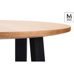 B-16 MODESTO stół TAVOLO FI 60 dąb - blat MDF, podstawa metalowa King Home