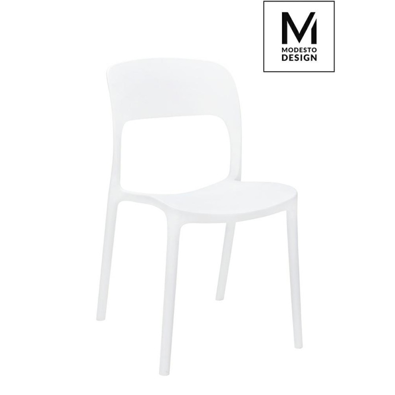 C1028.WHITE MODESTO krzesło ZING białe - polipropylen King Home